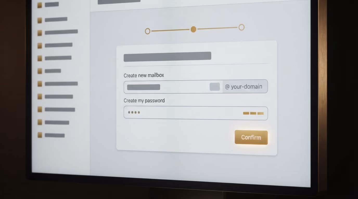 create a professional email address step by step