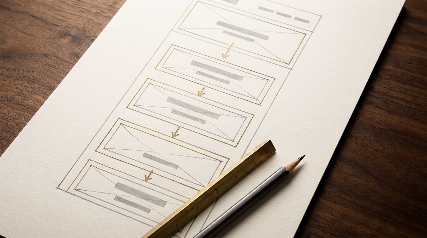 one page website structure